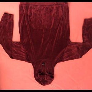 Crushed velvet hoodie